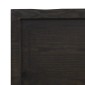 vidaXL Πάγκος Μπάνιου Σκούρο Καφέ 40x60x(2-6) εκ.Επεξεργ. Μασίφ Ξύλο