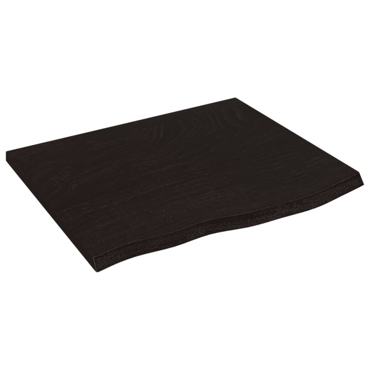 vidaXL Πάγκος Μπάνιου Σκούρο Γκρι 60x50x2 εκ. Επεξεργ. Μασίφ Ξύλο