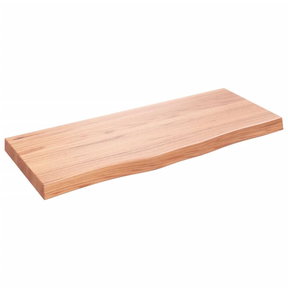 vidaXL Επιφ Τραπεζιού Αν Καφέ 100x40x(2-6)εκ. Επεξ. Μασίφ Ξύλο Δρυός
