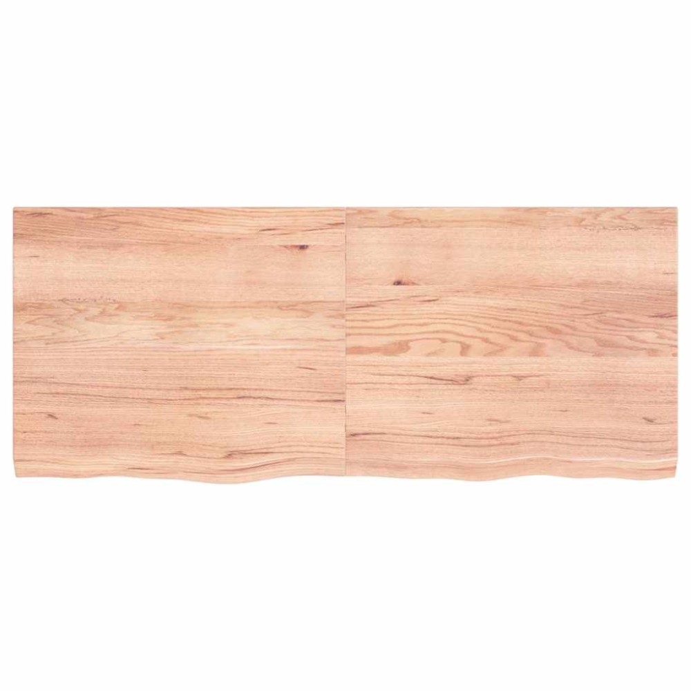 vidaXL Επιφ Τραπεζιού Αν Καφέ 120x50x(2-4)εκ. Επεξ. Μασίφ Ξύλο Δρυός