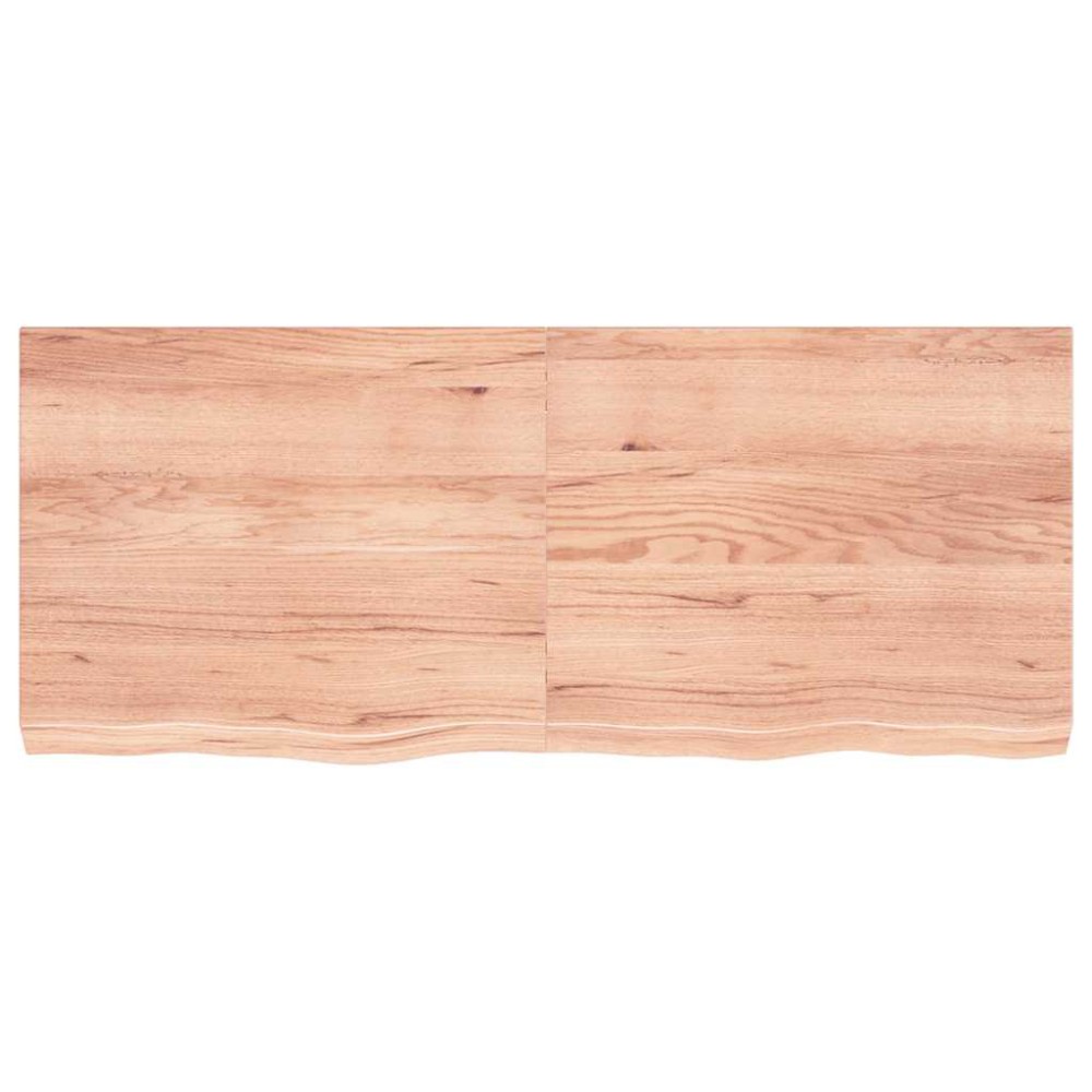 vidaXL Επιφ Τραπεζιού Αν Καφέ 120x50x(2-6)εκ. Επεξ. Μασίφ Ξύλο Δρυός