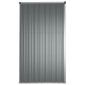 vidaXL Αποθήκη Εργαλείων Κήπου Γκρι 161x89x161 εκ. από Γαλβαν. Ατσάλι
