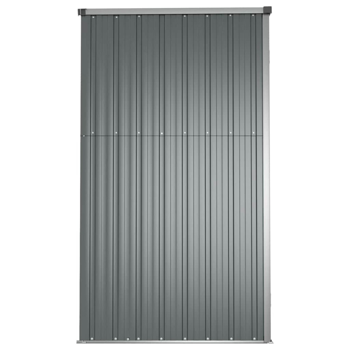 vidaXL Αποθήκη Εργαλείων Κήπου Γκρι 225 x 89 x 161 εκ. Γαλβαν. Ατσάλι