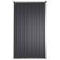 vidaXL Αποθήκη Εργαλείων Κήπου Ανθρακί 225x89x161 εκ. Γαλβαν. Ατσάλι