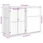 vidaXL Αποθήκη Εργαλείων Κήπου Ανθρακί 225x89x161 εκ. Γαλβαν. Ατσάλι