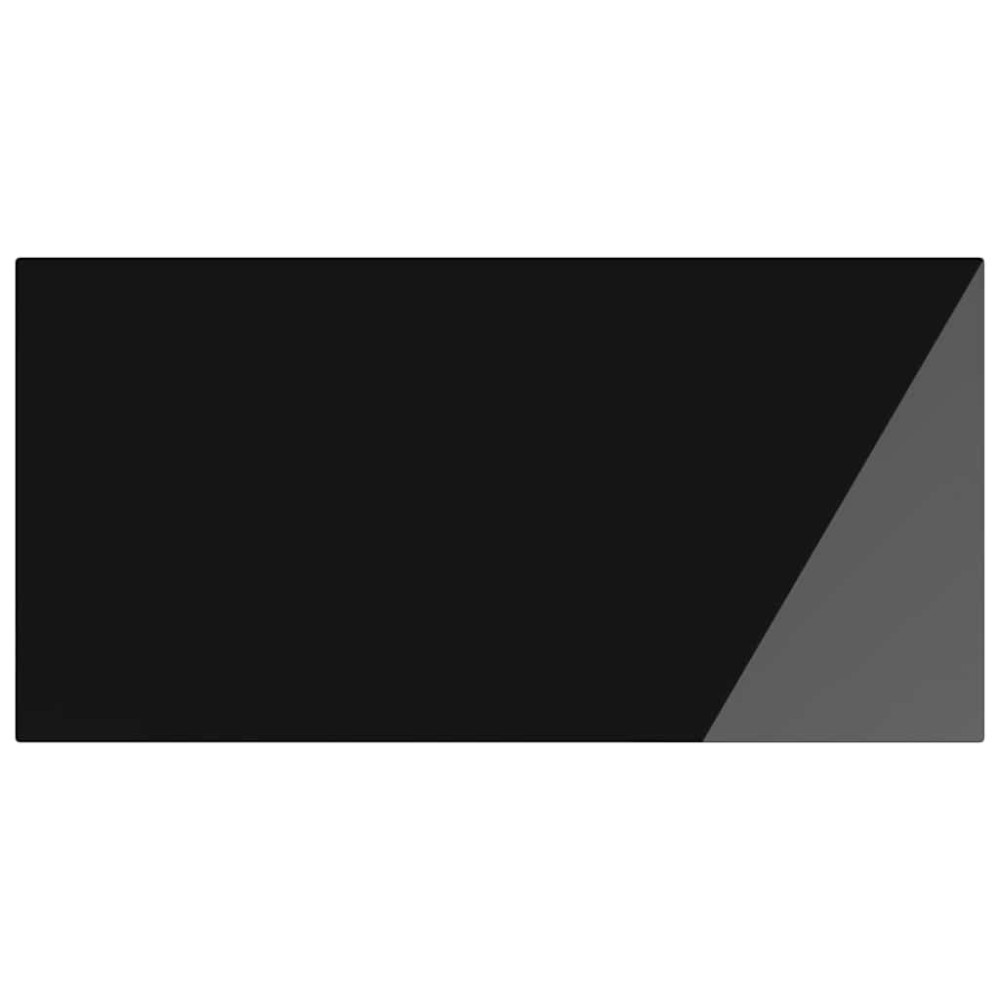 vidaXL Καπάκι τραπεζιού 4 pcs Μαύρο σκληρυμένο γυαλί