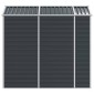vidaXL Αποθήκη Κήπου Ανθρακί 191x215x198 εκ. Γαλβανισμένο Ατσάλι