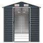 vidaXL Αποθήκη Κήπου Ανθρακί 191x385x198 εκ. Γαλβανισμένο Ατσάλι