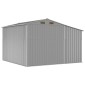 vidaXL Αποθήκη Κήπου Γκρι 277x279x179 εκ. από Γαλβανισμένο Ατσάλι