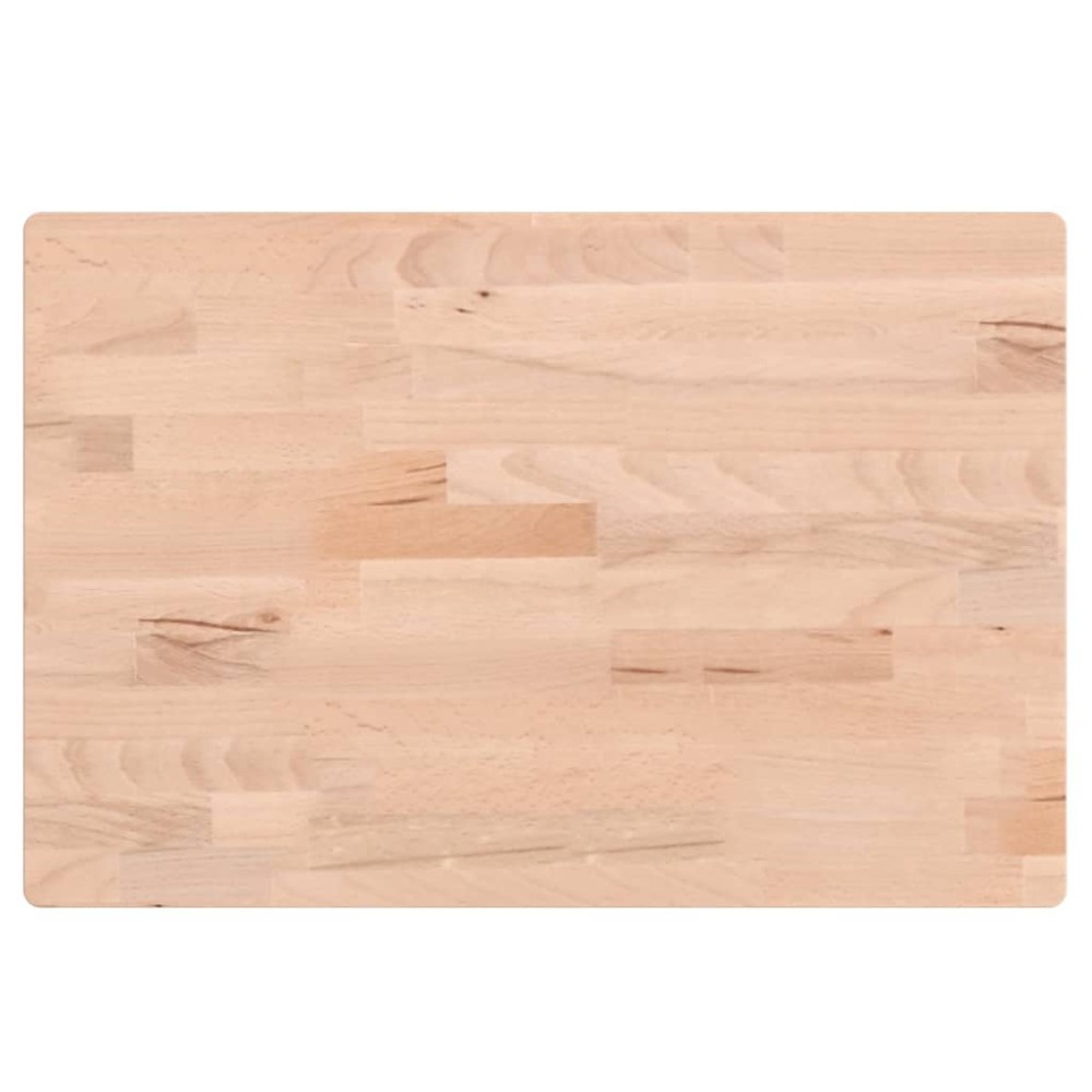 vidaXL Επιφάνεια Τραπεζιού Ορθογώνια 60x40x1,5 εκ. Μασίφ Ξύλο Οξιάς
