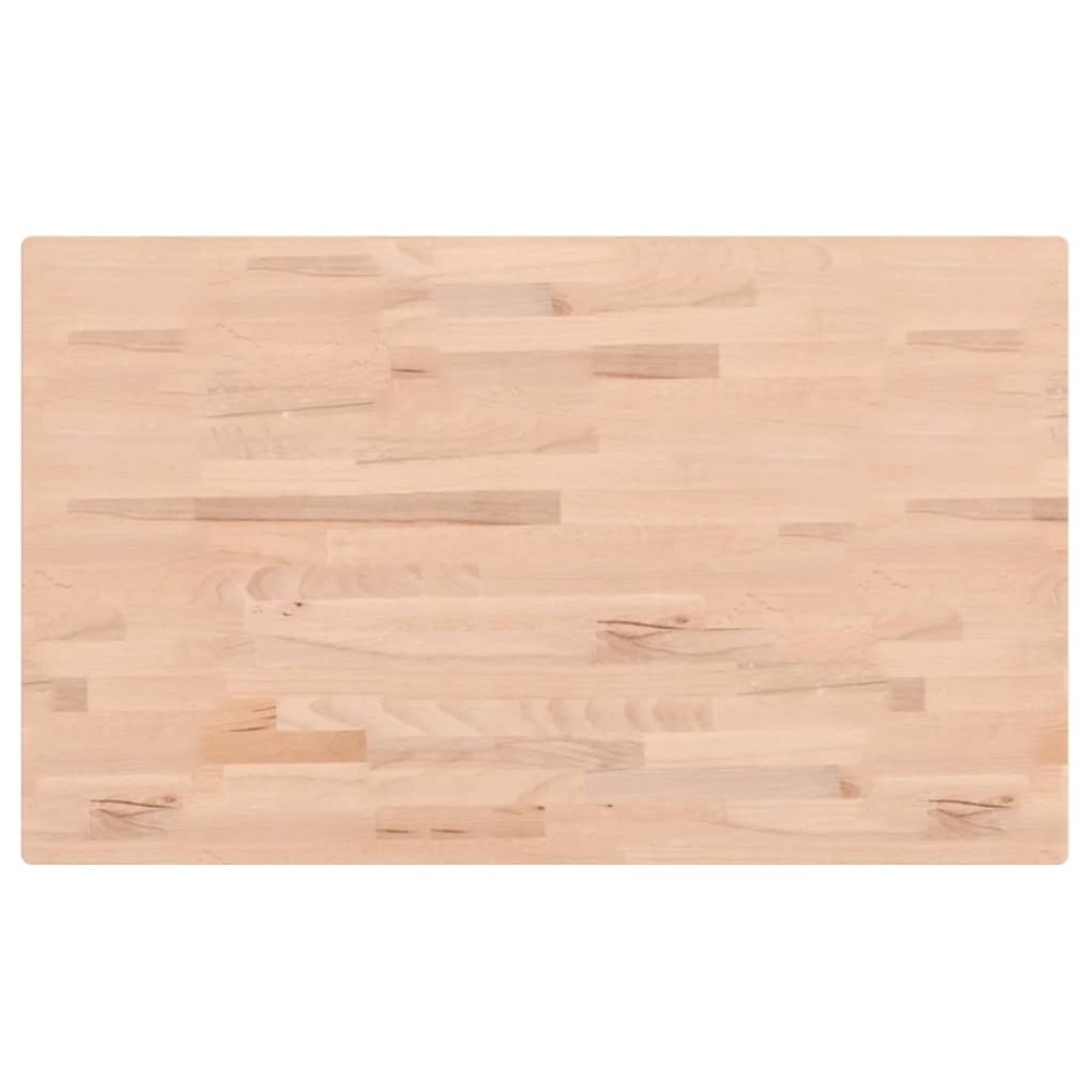 vidaXL Επιφάνεια Τραπεζιού Ορθογώνια 100x60x1,5 εκ. Μασίφ Ξύλο Οξιάς