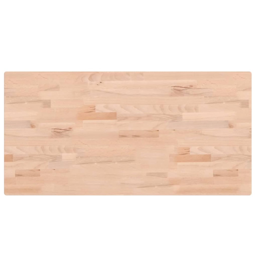 vidaXL Επιφάνεια Τραπεζιού Ορθογώνια 100x50x2,5 εκ. Μασίφ Ξύλο Οξιάς