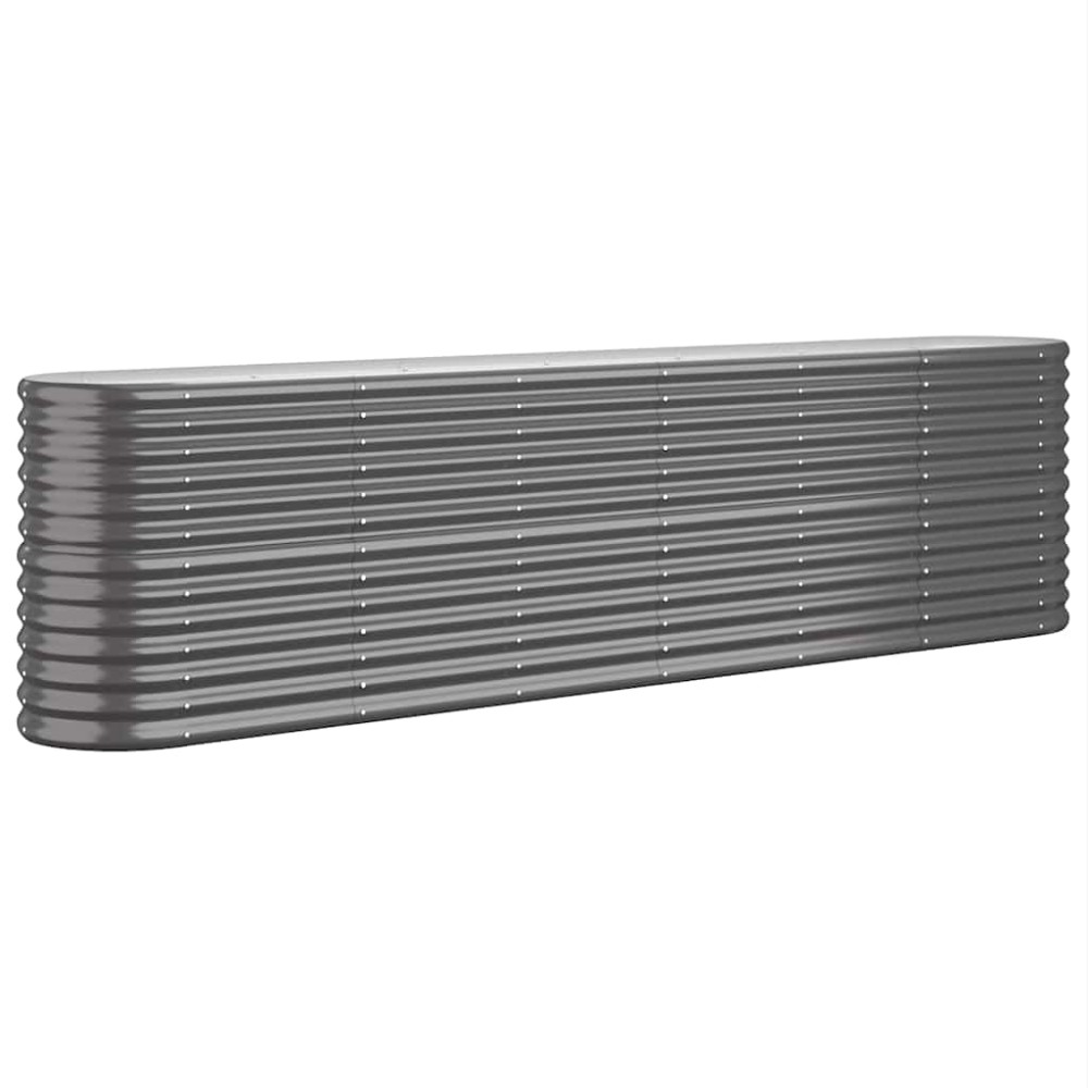 vidaXL Ζαρντινιέρα Ανθρακί 260x40x68 εκ Γαλβανισμένος χάλυβας