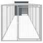 vidaXL Κοτέτσι με Περίβολο Ανθρακί 110x609x110 εκ. Γαλβαν. Χάλυβας