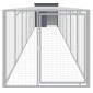 vidaXL Κοτέτσι με Περίβολο Ανθρακί 110x813x110 εκ. Γαλβαν. Ατσάλι