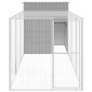 vidaXL Κοτέτσι με Περίβολο Αν. Γκρι 165x455x181 εκ. Γαλβαν. Χάλυβας