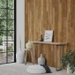 vidaXL Πάνελ Τοίχου Ξύλινη Εμφάνιση Καφέ 4,12 μ² από PVC