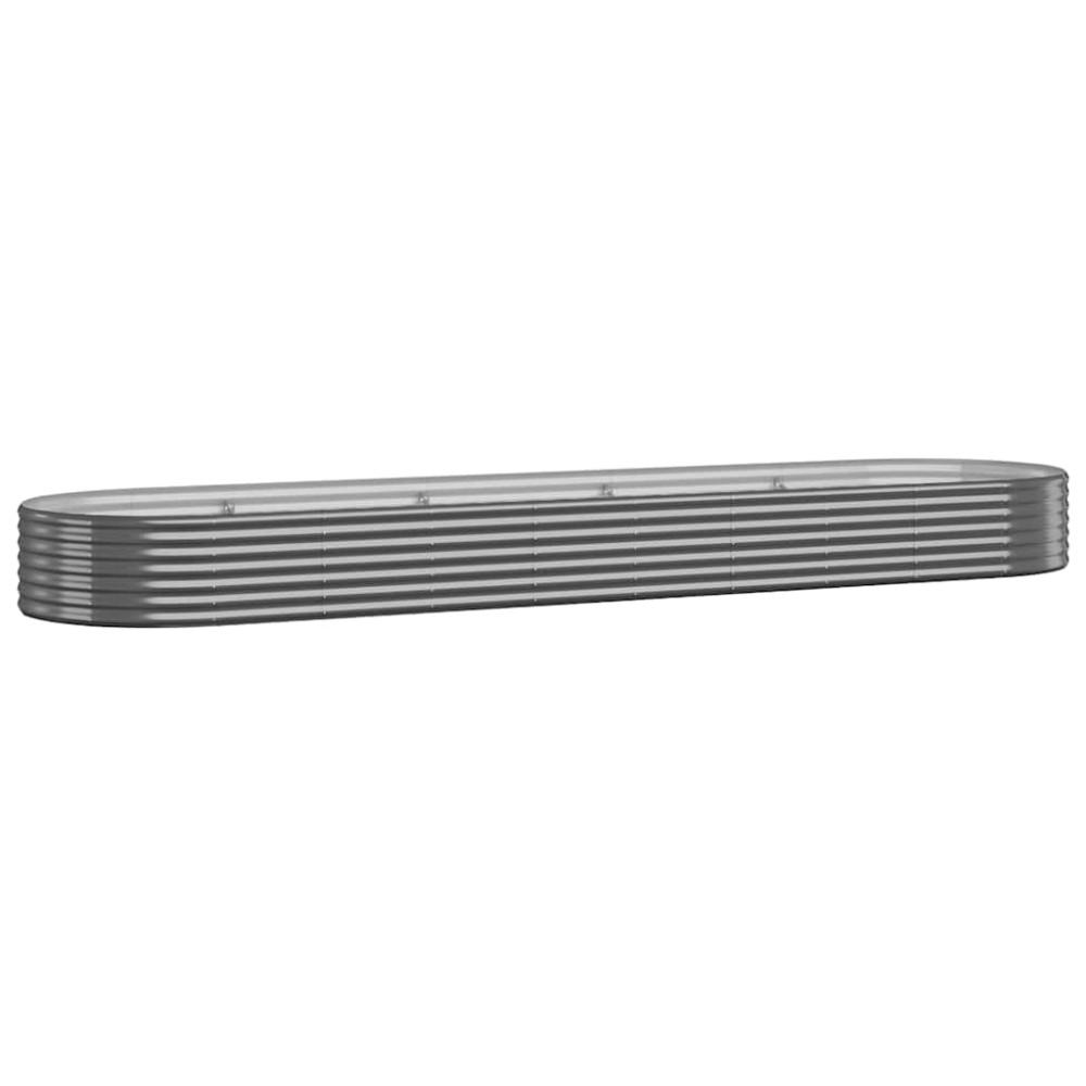 vidaXL Ζαρντινιέρα Ανθρακί 396x100x36εκ Γαλβανισμένος χάλυβας
