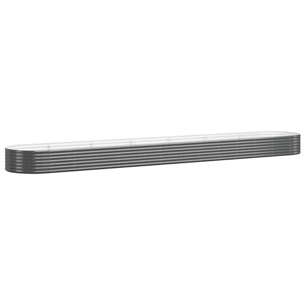 vidaXL Ζαρντινιέρα Ανθρακί 544x100x36εκ Γαλβανισμένος χάλυβας