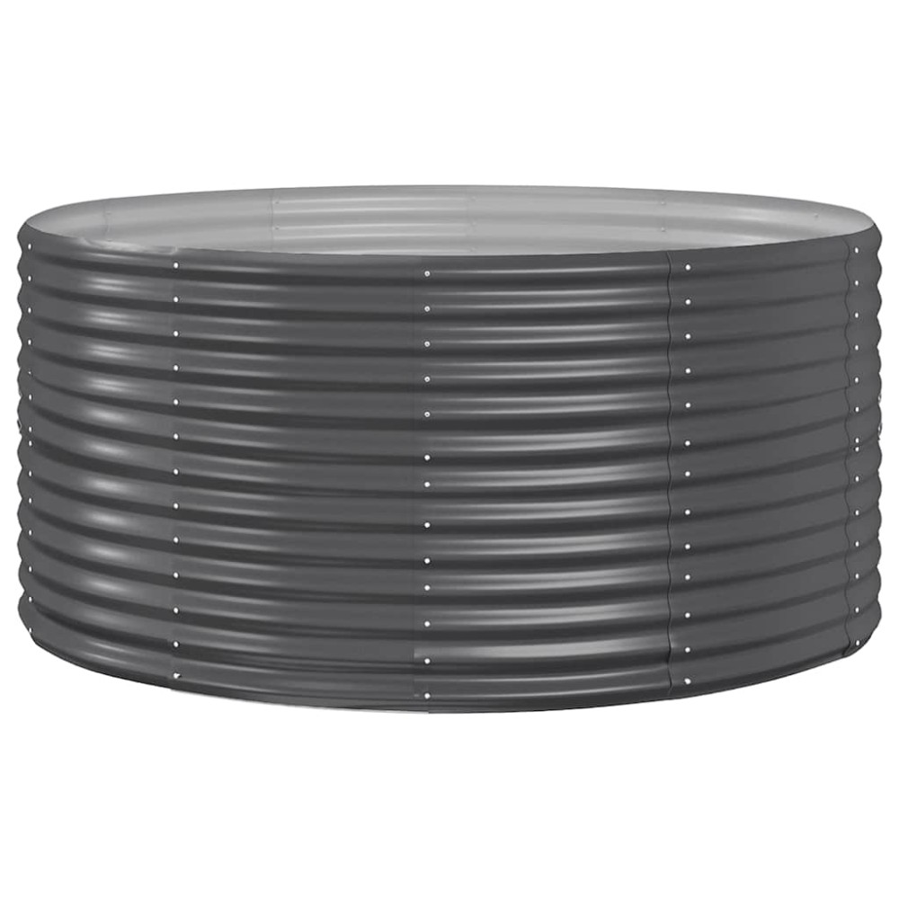 vidaXL Ζαρντινιέρα Ανθρακί 140x140x68εκ Γαλβανισμένος χάλυβας