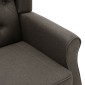 vidaXL Μπερζέρα Taupe Υφασμάτινη με Υποπόδιο