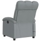 vidaXL Πολυθρόνα Μασάζ με Ανακλινόμενη Πόρτα Ανοιχτό Γκρι Υφασμάτινη