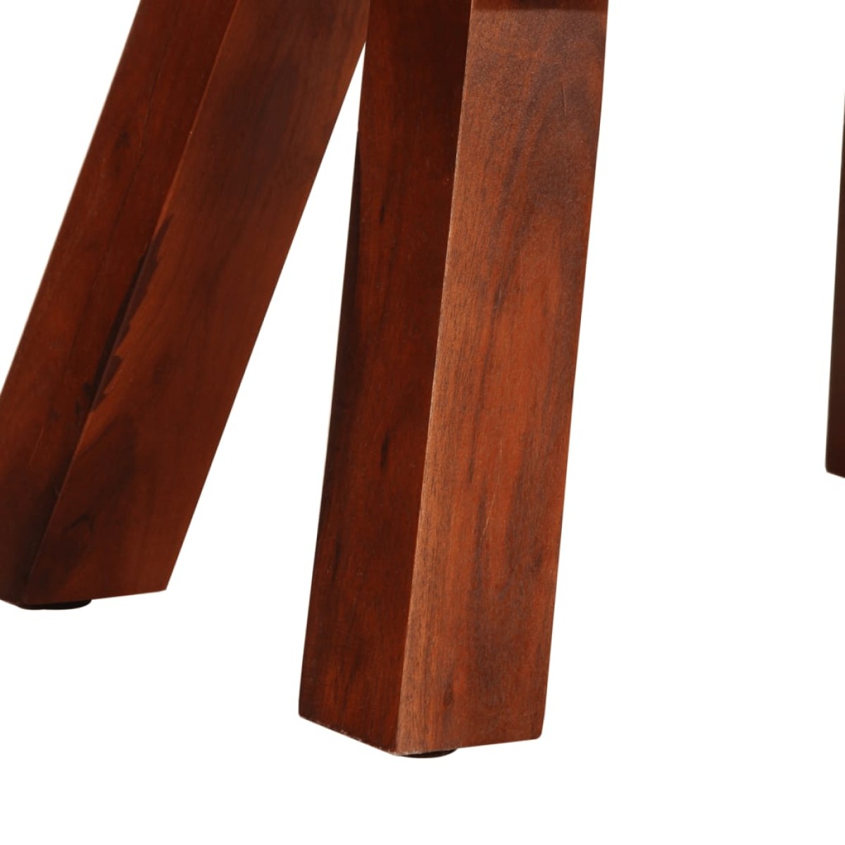 vidaXL Πάγκος Γυμναστικής Bok Καφέ 38 εκ. Γνήσιο Δέρμα & Ξύλο Μάνγκο