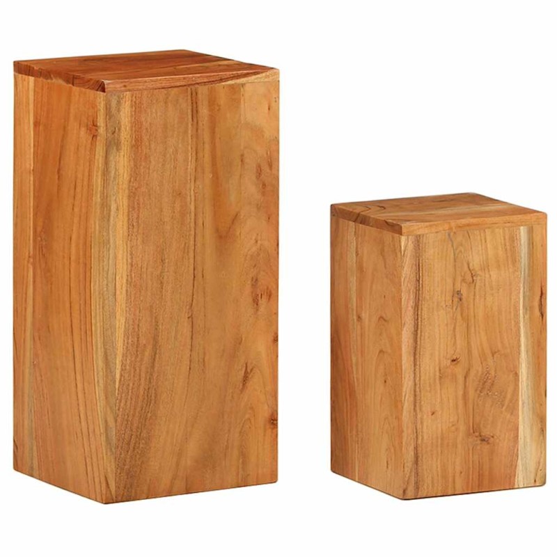 vidaXL Βάσεις φυτών 2 Τεμ. από Μασίφ Ξύλο Ακακίας