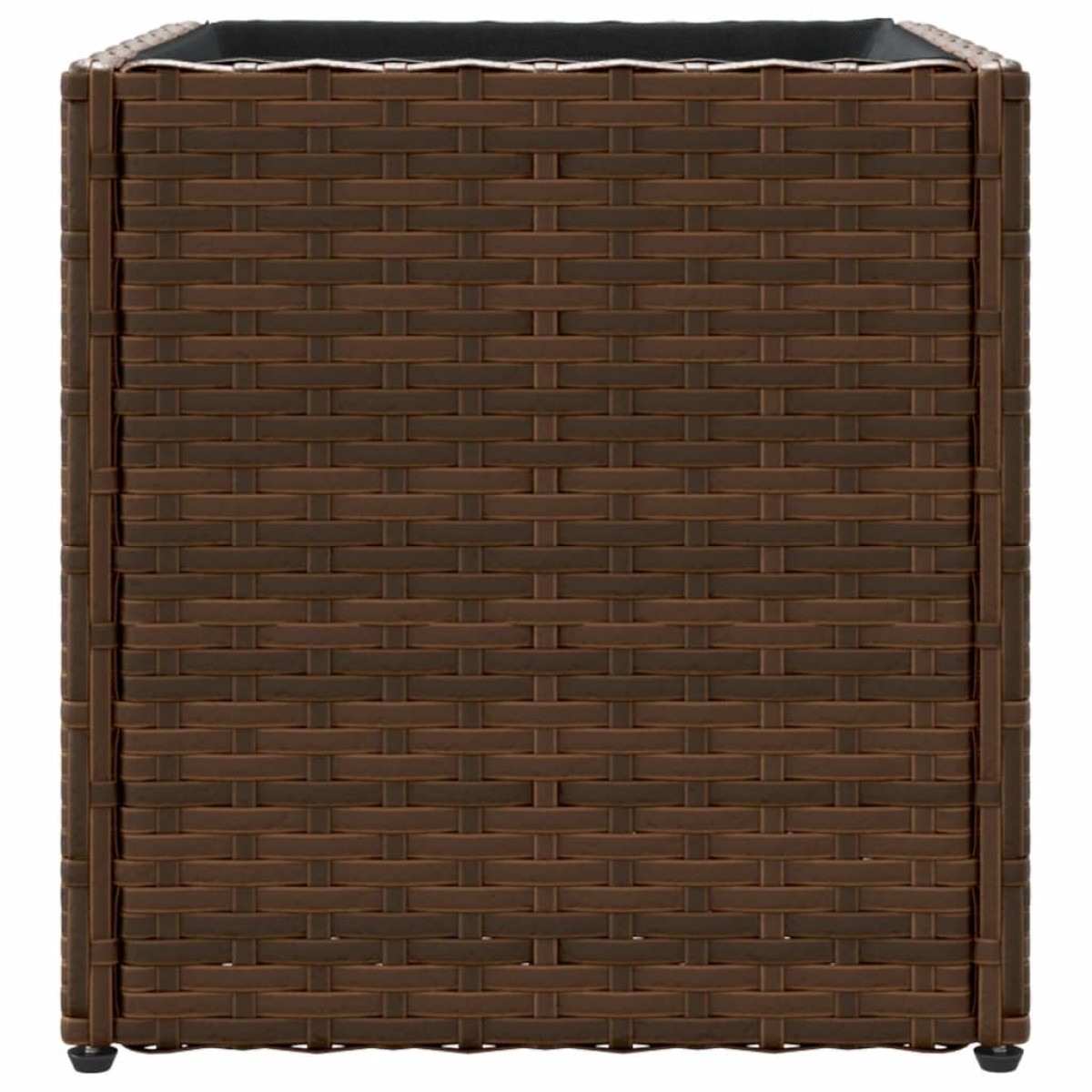vidaXL Γλάστρες Κήπου 2 τεμ. Καφέ 36x30x32 εκ. από Συνθετικό Ρατάν