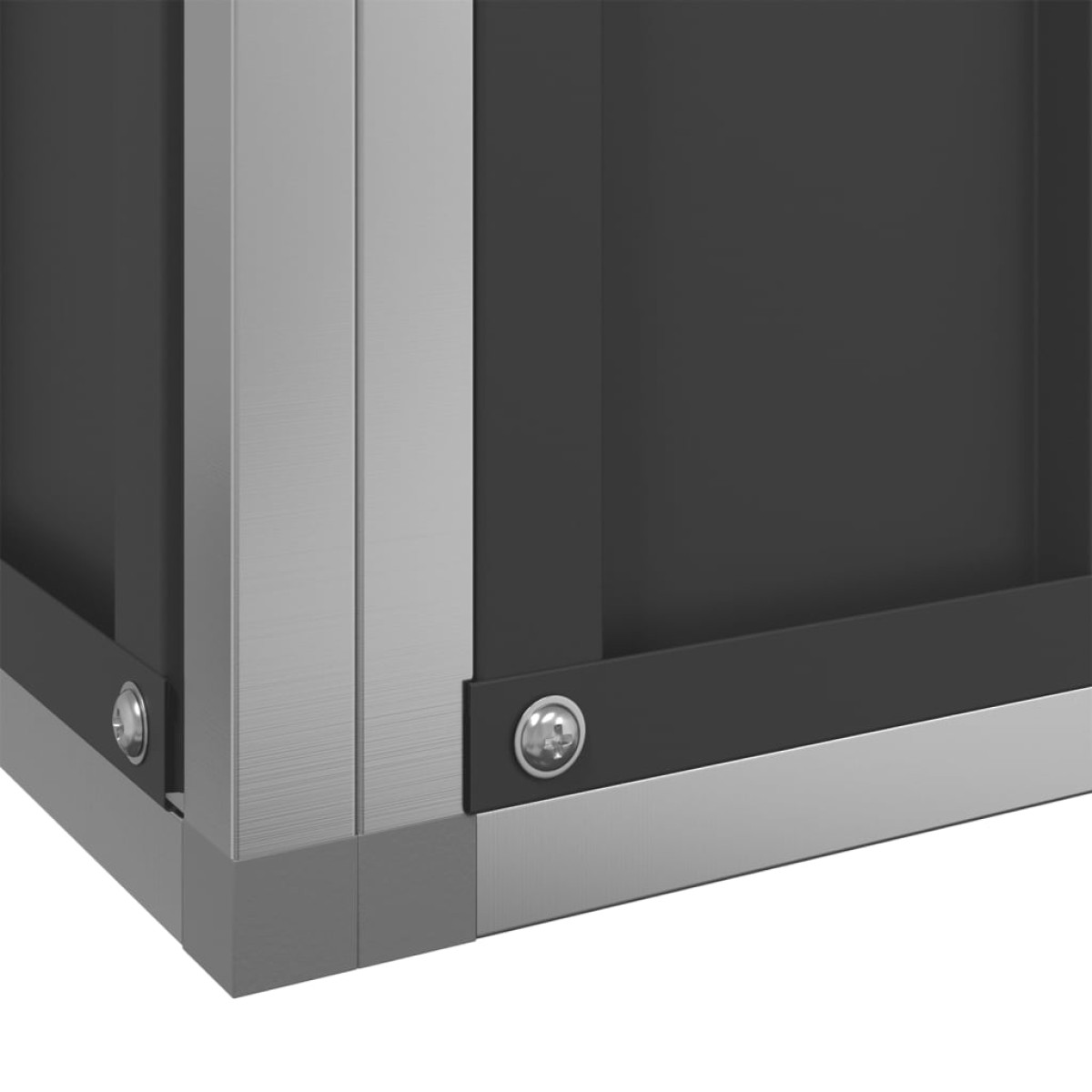 vidaXL Κλουβί με Επέκταση Ασημένιο 704x303x216 εκ. Ατσάλινο