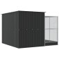 vidaXL Πτηνοθήκη με Προέκταση Ασημί 290x303x216 εκ. από Ατσάλι