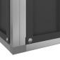vidaXL Πτηνοθήκη με Προέκταση Ασημί 290x303x216 εκ. από Ατσάλι