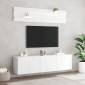 vidaXL Επιτοίχια Έπιπλα Τηλεόρασης 6 τεμαχίων από Λευκό Τεχνικά Ξύλο