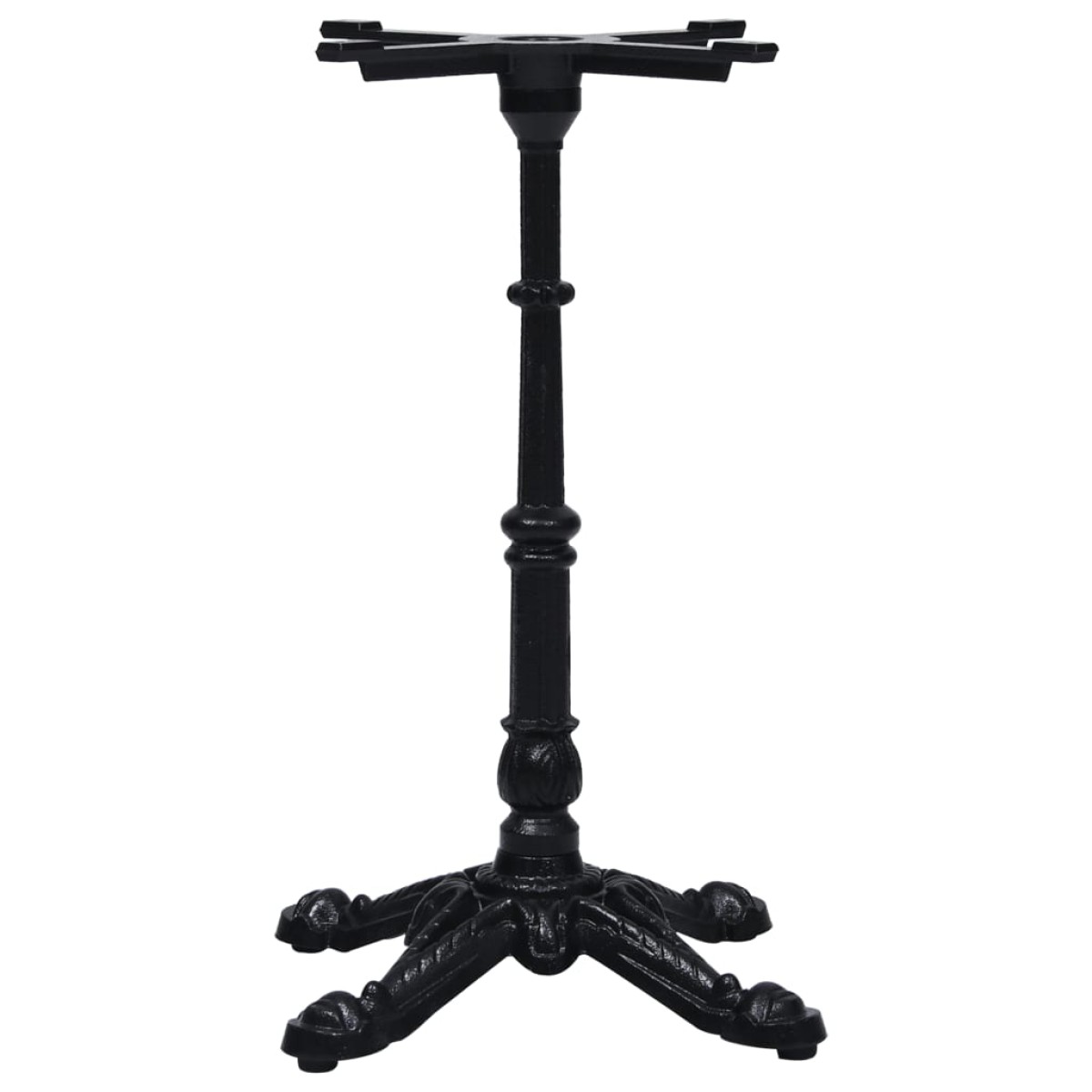 vidaXL Πόδι Τραπεζιού Bistro Μαύρο 52x52x72 εκ. από Χυτοσίδηρο