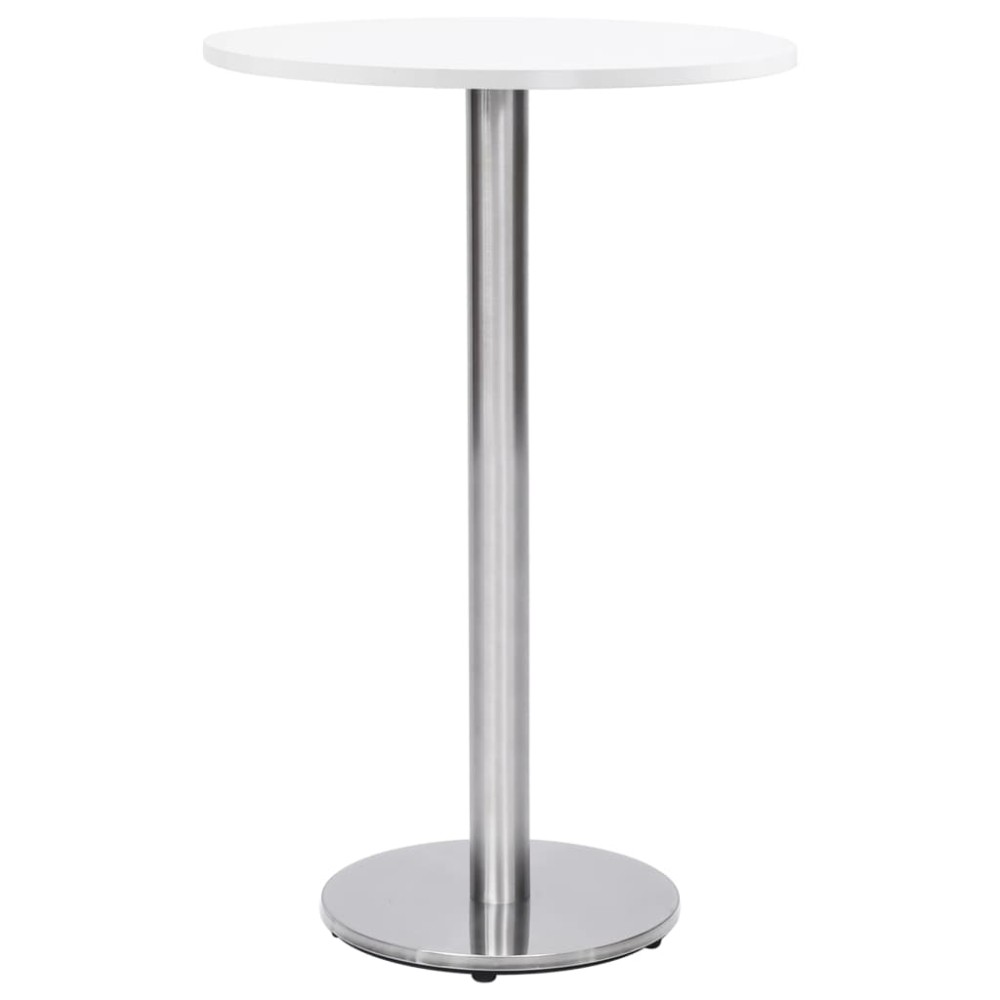 vidaXL Πόδι Τραπεζιού Bistro Ασημί Ø45x107 εκ. από Ανοξείδωτο Ατσάλι