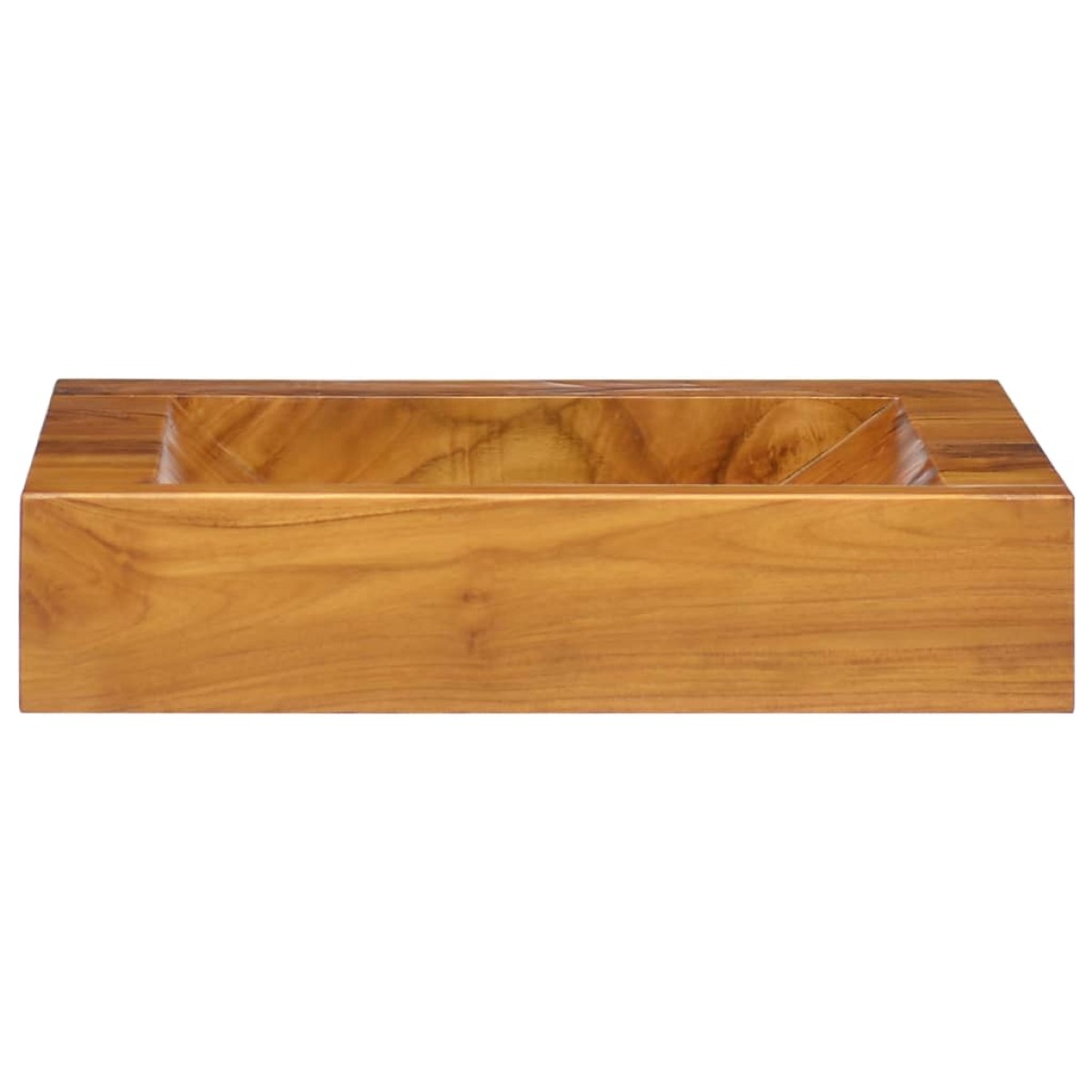 vidaXL Νιπτήρας 50 x 35 x 10 εκ. από Μασίφ Ξύλο Teak