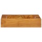 vidaXL Νιπτήρας 50 x 35 x 10 εκ. από Μασίφ Ξύλο Teak