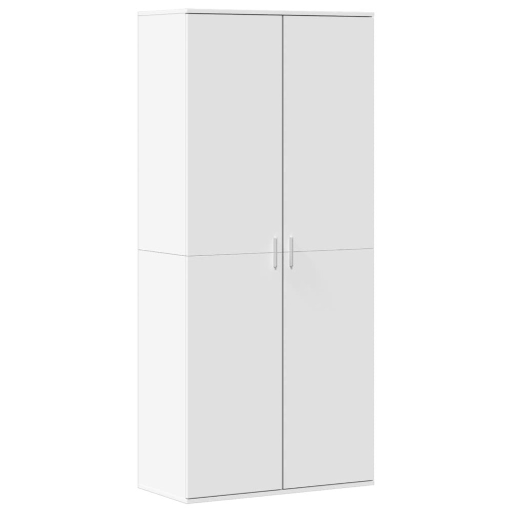 vidaXL Παπουτσοθήκη Λευκή 80x39x178 εκ. από Επεξεργασμένο Ξύλο