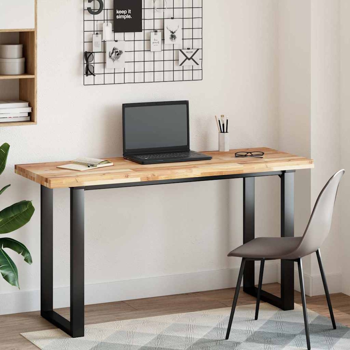 vidaXL Επιφάνεια Τραπεζιού 120x50x4 εκ. Μασίφ Ξύλο Ακακίας