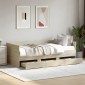 vidaXL Καναπές-Κρεβάτι με Συρτάρια Sonoma Δρυς 90x190 εκ. Επεξ. Ξύλο