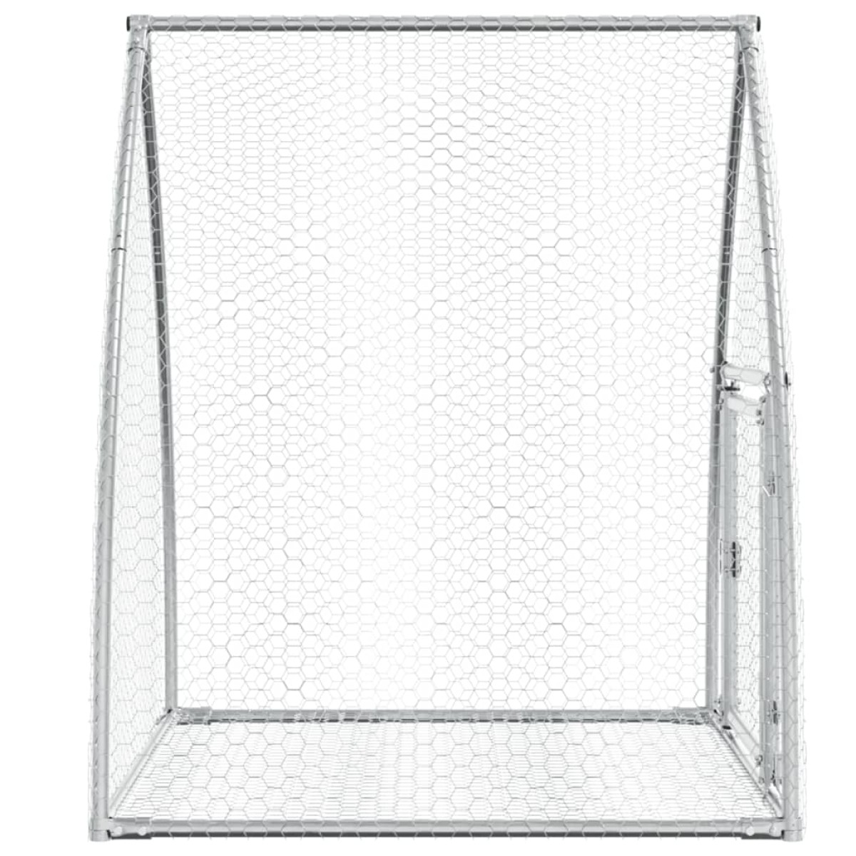 vidaXL Κλουβί Κουνελιών Ασημί 105x100x120 εκ. από Γαλβανισμένο Χάλυβα