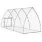 vidaXL Κλουβί Κουνελιών Ασημί 105x300x120 εκ. από Γαλβανισμένο Χάλυβα