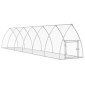 vidaXL Κλουβί Κουνελιών Ασημί 105x600x120 εκ. από Γαλβανισμένο Χάλυβα