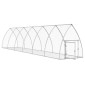 vidaXL Κλουβί Κουνελιών Ασημί 105x600x120 εκ. από Γαλβανισμένο Χάλυβα