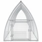 vidaXL Κλουβί Κουνελιών Ασημί 105x600x120 εκ. από Γαλβανισμένο Χάλυβα