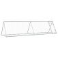 vidaXL Κλουβί Κουνελιών Ασημί 400x105x91 εκ. από Γαλβανισμένο Χάλυβα