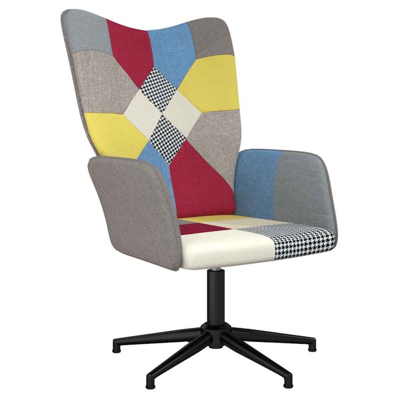 vidaXL Πολυθρόνα Relax Σχέδιο Patchwork Υφασμάτινη