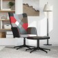 vidaXL Πολυθρόνα Relax Σχέδιο Patchwork Υφασμάτινη με Σκαμπό