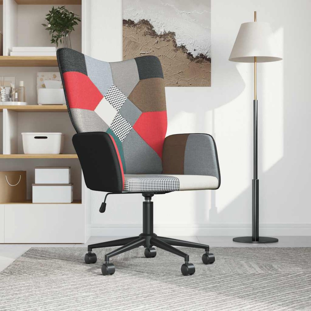 vidaXL Πολυθρόνα Relax Σχέδιο Patchwork Υφασμάτινη