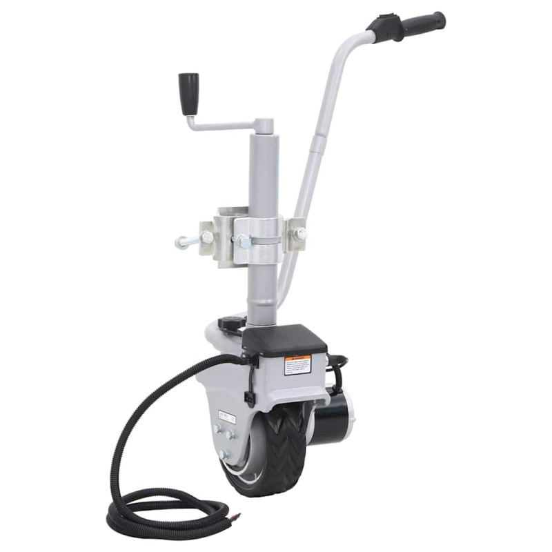 vidaXL Ποδαράκι Τρέιλερ Μηχανοκίνητο 12 V 350 W Αλουμινίου